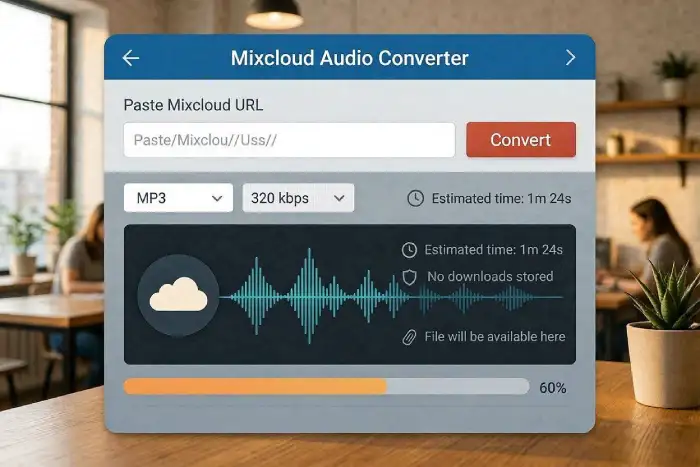 Mixcloud audio converter, Convert Mixcloud to MP3 free, Mixcloud link converter online, Fast Mixcloud converter, Change media format online